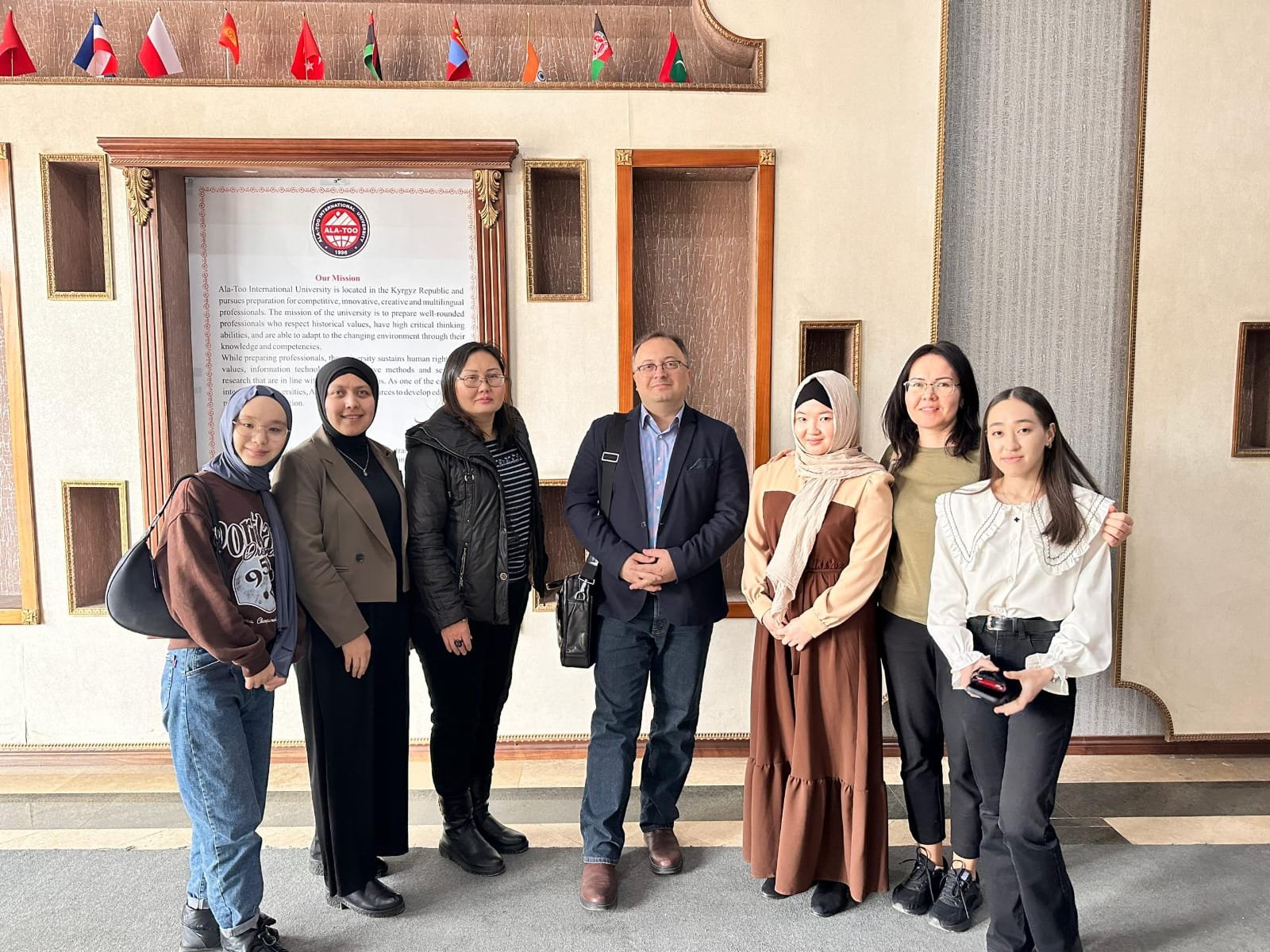 CAC representatives with staff of Ala-Too International University in Bishkek, Kyrgyzstan