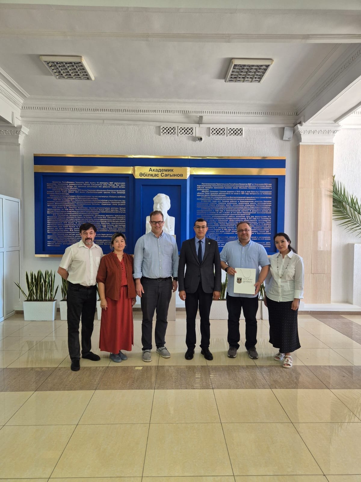 CAC representatives in an institutional meeting with a technical university in Karaganda, Kazakhstan