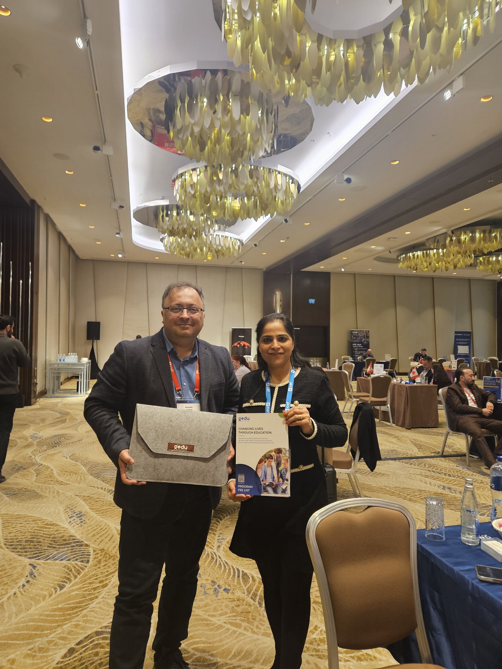 CAC representatives at an ICEF international education conference in Baku