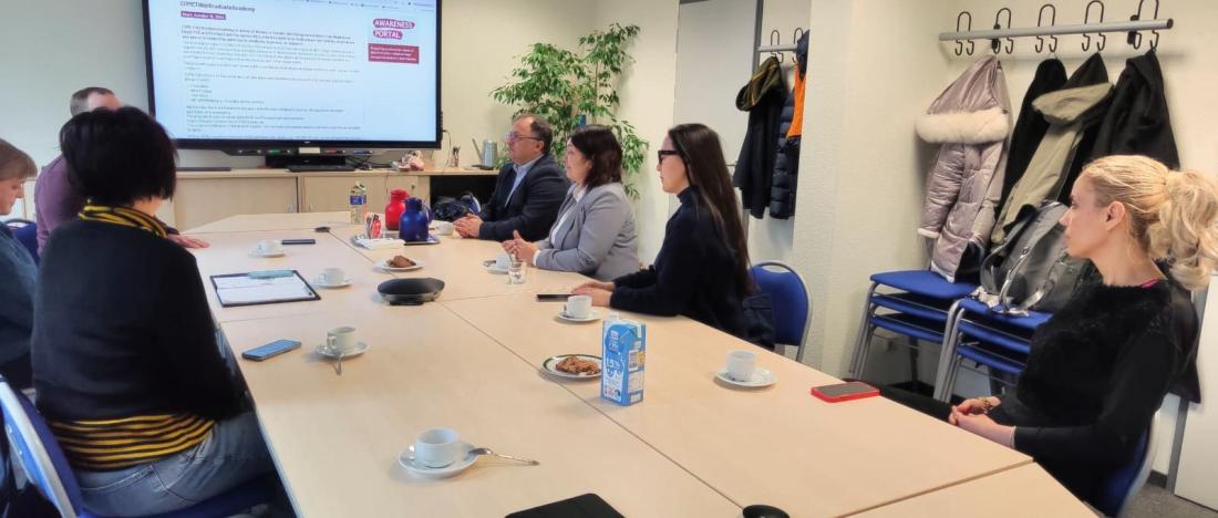 CAC representatives in a working meeting with university staff at Otto von Guericke University Magdeburg