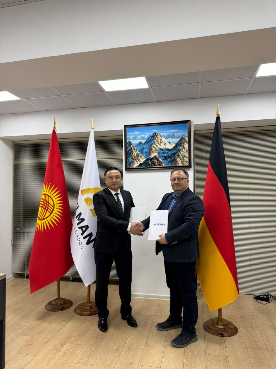 Signing ceremony with a partner institution in Kyrgyzstan